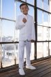 007  Kids Pearl White Suit (5-Piece Set) Hot on Sale