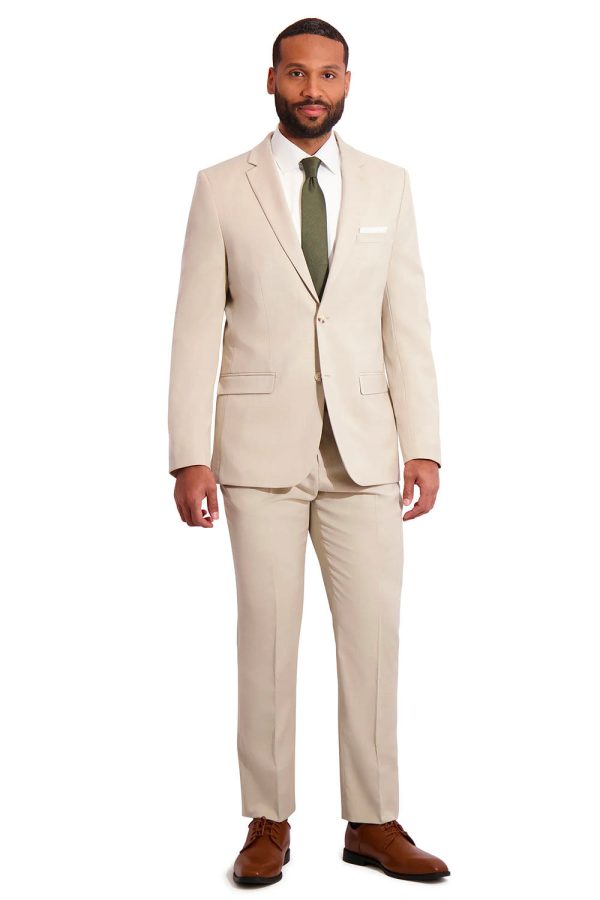 Sharkskin  Tan Suit Jacket (Separates) Cheap