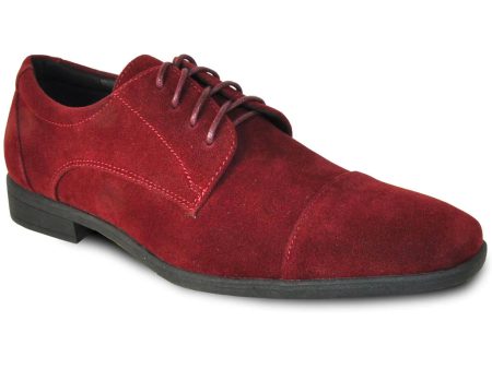 Croydon  Burgundy Suede Dress Shoes Hot on Sale