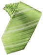 Clover Striped Silk Necktie Cheap