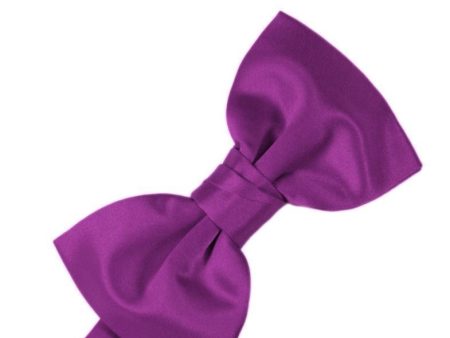 Cassis Luxury Satin Kids Bow Tie For Sale