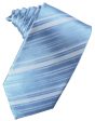 Cornflower Striped Silk Necktie Discount