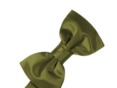 Moss Luxury Satin Kids Bow Tie Online