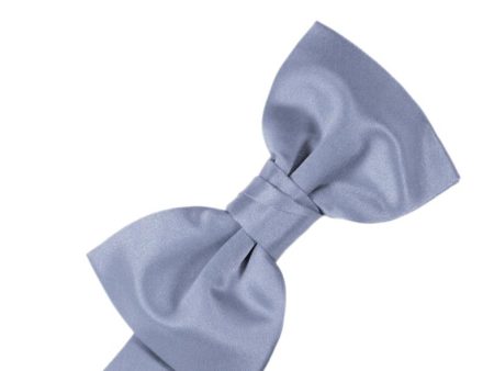 Periwinkle Luxury Satin Kids Bow Tie Fashion