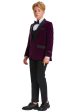 Jayden  Tazio Kids Purple Velvet Tuxedo (5-Piece Set) Online now