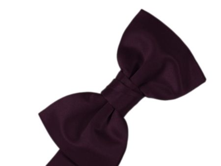 Berry Luxury Satin Kids Bow Tie Supply