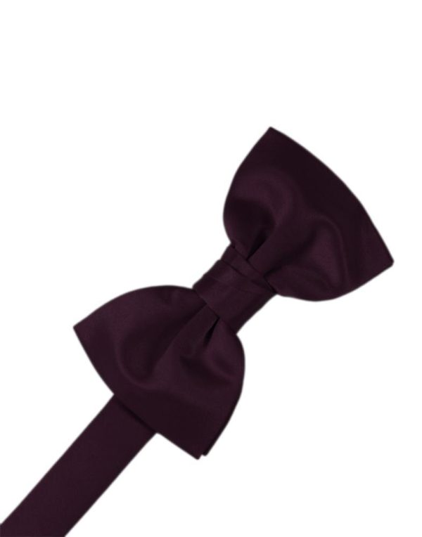 Berry Luxury Satin Kids Bow Tie Supply