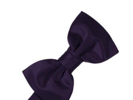 Lapis Striped Satin Kids Bow Tie Fashion