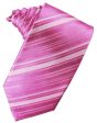 Fuchsia Striped Silk Necktie Sale