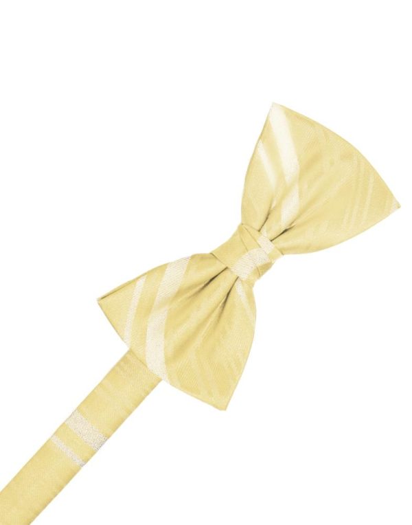 Banana Striped Satin Kids Bow Tie Online Hot Sale