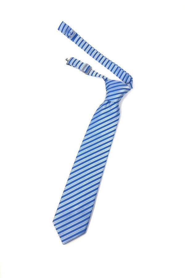 Blue Newton Stripe Kids Necktie Hot on Sale