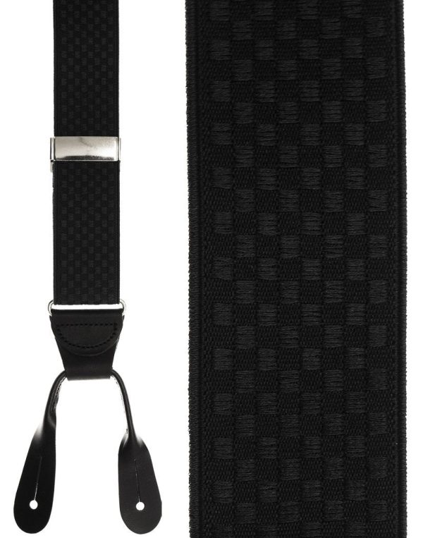 Black Checkers  Suspenders Supply