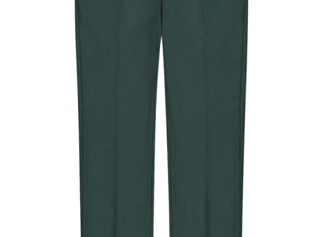 Monte  Green Plain Front Pants Supply