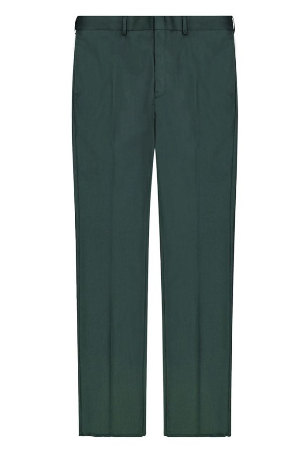 Monte  Green Plain Front Pants Supply