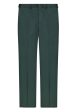 Monte  Green Plain Front Pants Supply