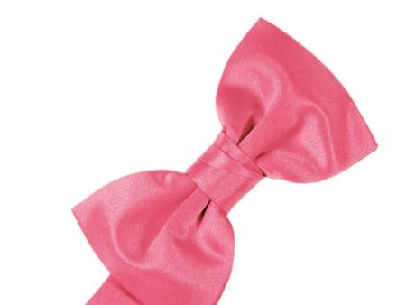 Bubblegum Luxury Satin Kids Bow Tie For Cheap