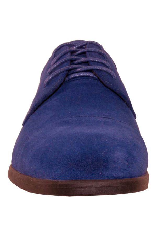 Croydon  Royal Blue Suede Dress Shoes Supply