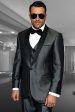 Wynn  Charcoal 1-Button Shawl Tuxedo (4-Piece Set) Sale