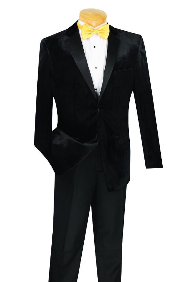 Velvet  Black Tuxedo (2-Piece Set) Online Hot Sale