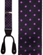 Manhattan  Black & Pink Dots Suspenders Discount