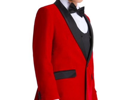 Jayden  Tazio Kids Red Velvet Tuxedo (5-Piece Set) Online now