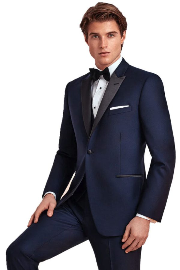 Blake  Navy Tuxedo Jacket (Separates) For Cheap