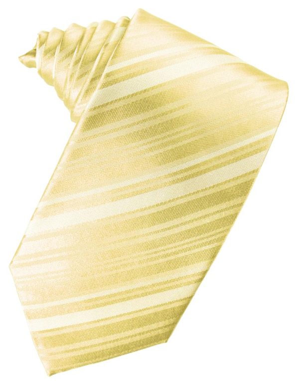 Banana Striped Silk Necktie Online Sale