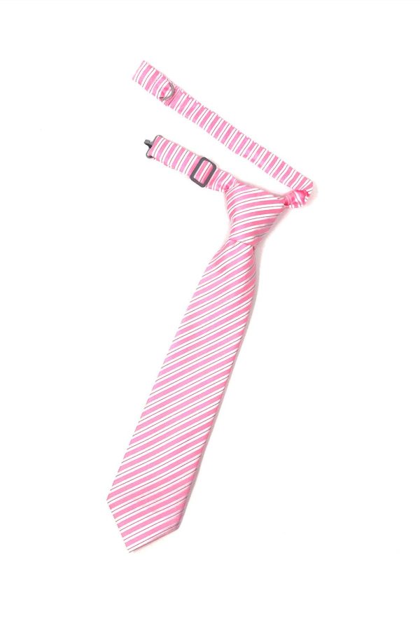 Pink Newton Stripe Kids Necktie Online Sale