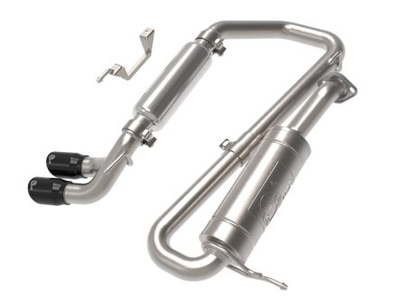 aFe 18-21 Suzuki Jimny Takeda 2-1 4in. 304 SS Cat-Back Exhaust w  Blk Tip Hot on Sale